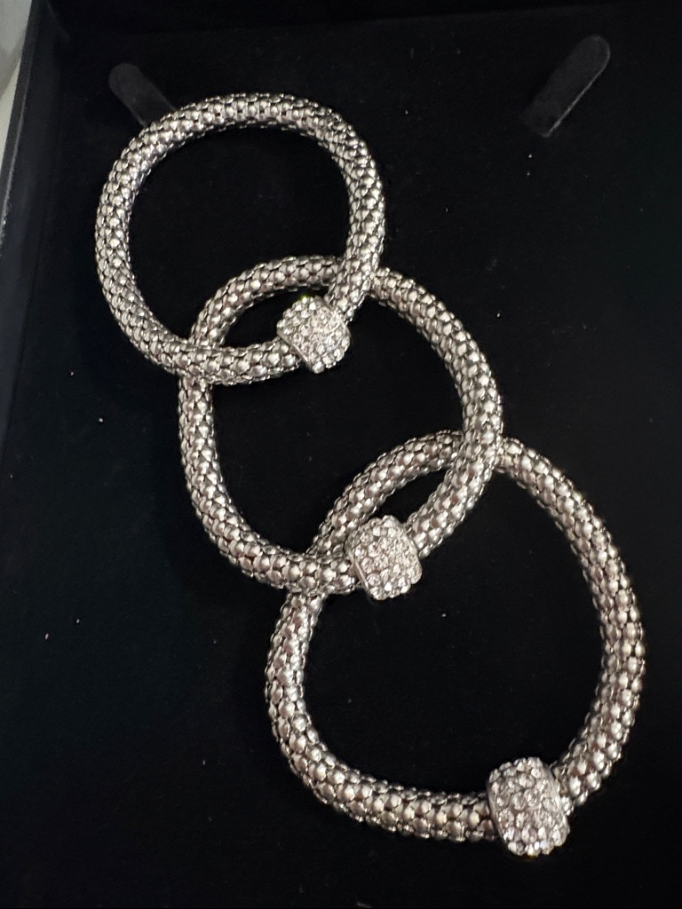 Silver Pave-Link Statement Bracelet - Women Jewelry